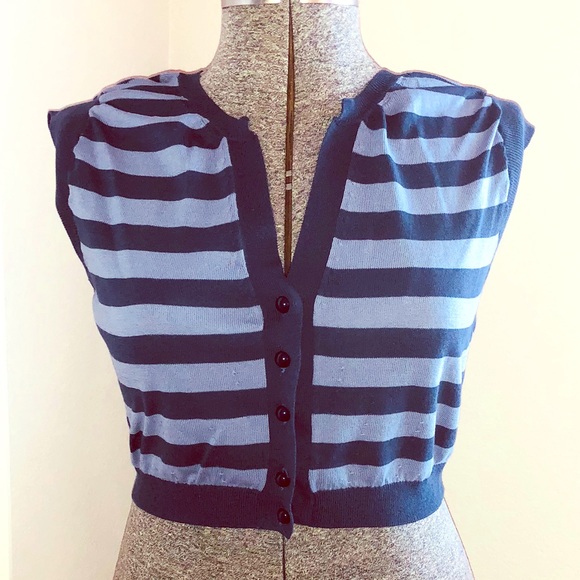 Moschino Blue Crop Top - Picture 1 of 8